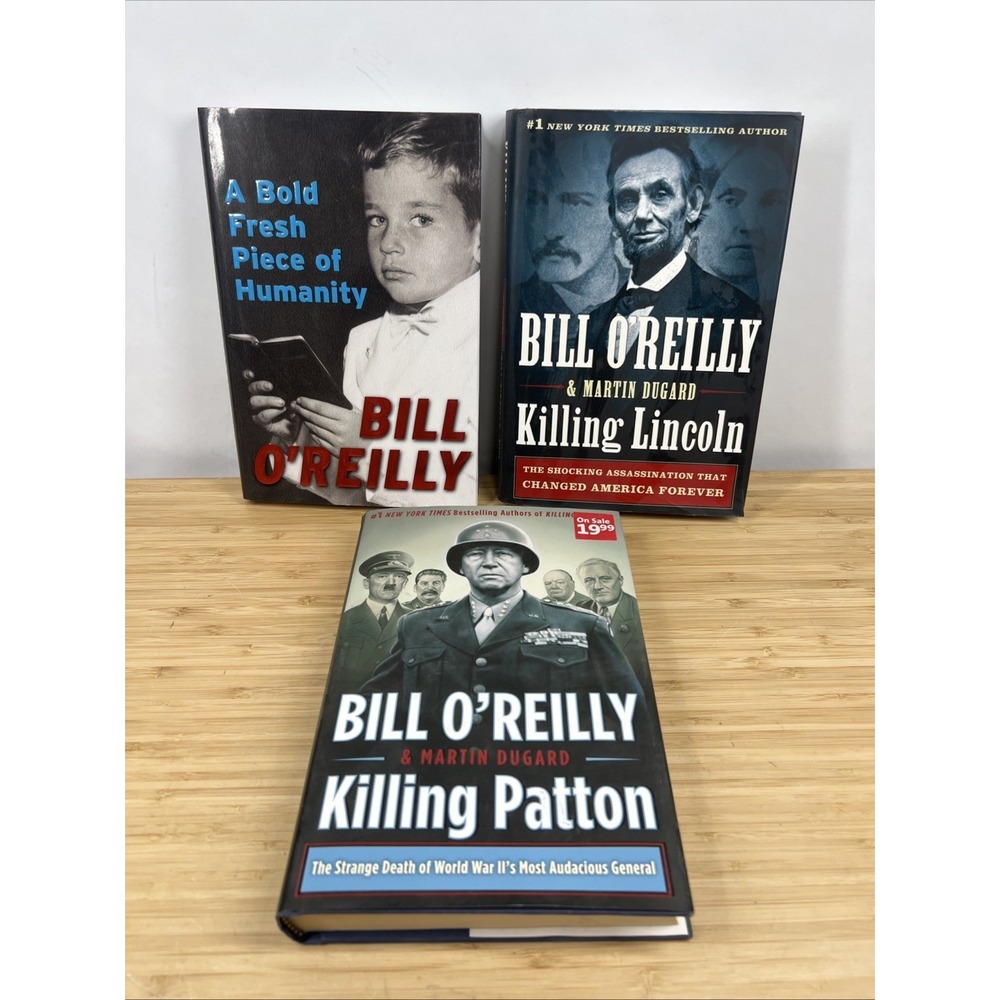 Bill O'Reilly 3 Book Lot Killing Lincoln Killing‎ Patton Bold Fresh Piece HC